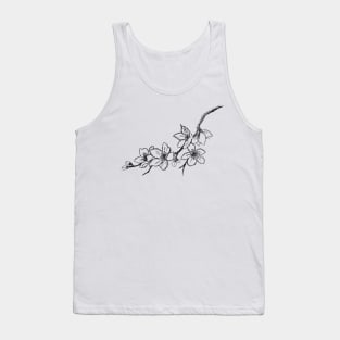 Hand drawn Cherry tree branch Tank Top